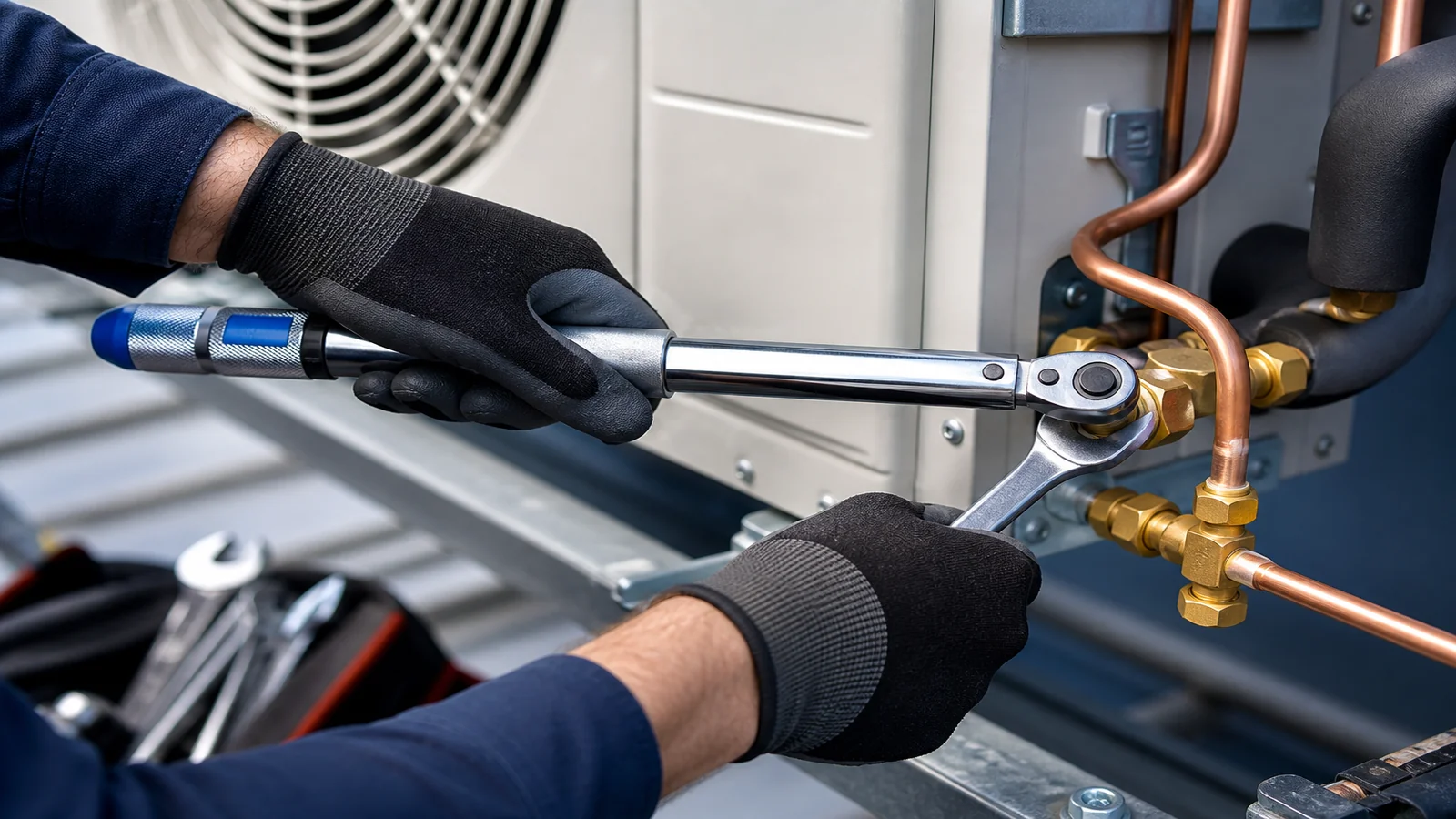 torque wrench flare nut checklist uk f-gas blog illustration